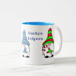 Gnome winter Christmas  Two-Tone Coffee Mug