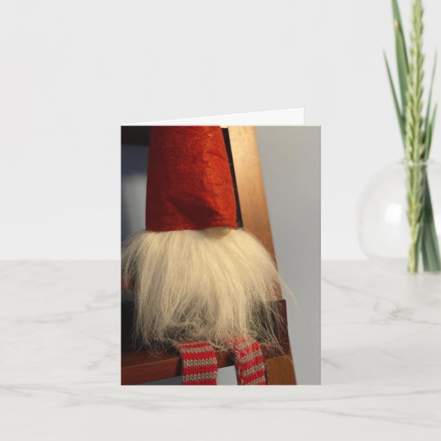 Gnome Winter Solstice Greeting Card (Front)