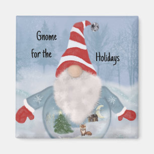 Gnome Winter Wonderland  Magnet