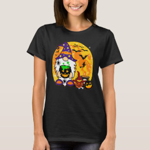 Gnome Witch Halloween Costume Pumpkin Autumn Fall  T-Shirt