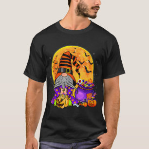 Gnome Witch Halloween Costume Pumpkin Autumn Fall  T-Shirt