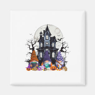 Gnome Witch Halloween Pumpkin Autumn Fall Holiday Magnet
