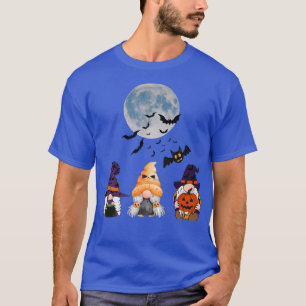 Gnome Witch Halloween Pumpkin Autumn Fall Holiday T-Shirt