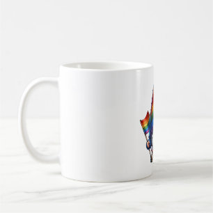 Gnome with Rainbow Flag Coffee Mug