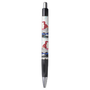 Gnome with Skateboard Christmas Pen