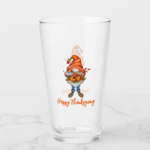 Gnome With Turkey Glass