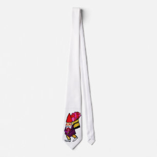 GNOME WITH VALENTINE HEARTS tie