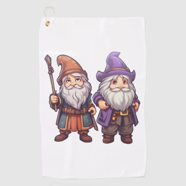 Gnome Wizards   Golf Towel (Front)