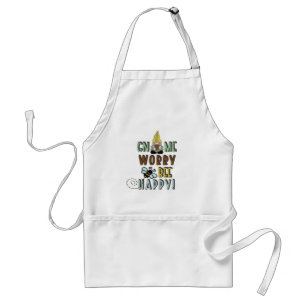 Gnome Worry Bee Happy! Standard Apron
