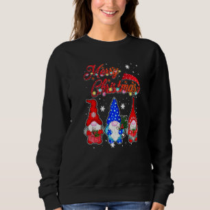 Gnome Xmas Pajamas Garden Merry Christmas Matching Sweatshirt