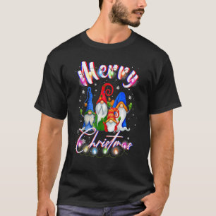 Gnome Xmas Pyjamas Garden Merry Christmas Matching T-Shirt