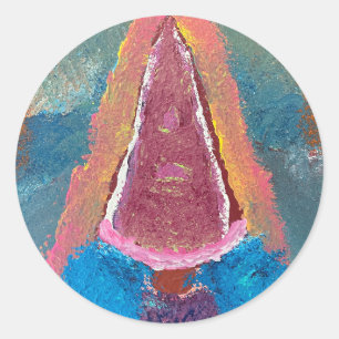 Gnomeification round sticker