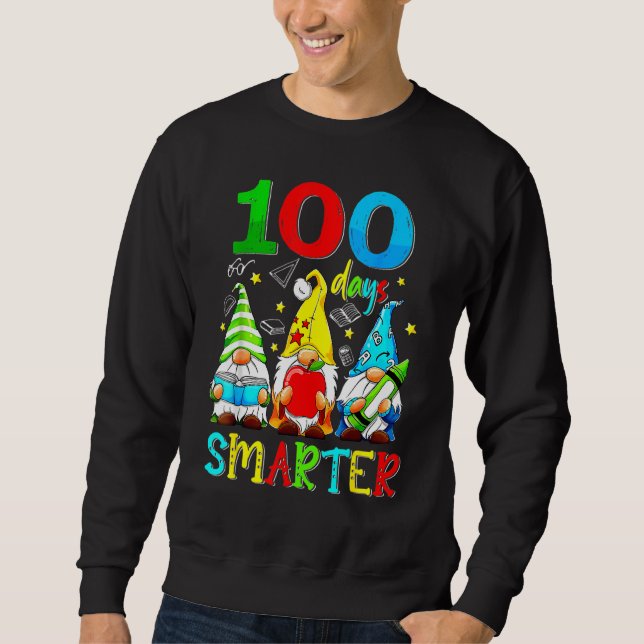 Gnomes 100 Days Smarter Y'all Happy 100th Day Of S Sweatshirt (Front)