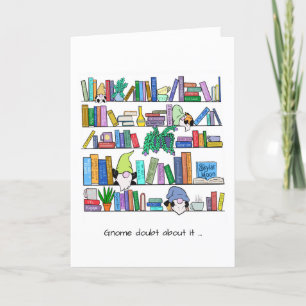 Gnomes and Book Lover Thank You Cards