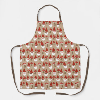 Gnomes and Mushrooms All-Over Print Apron