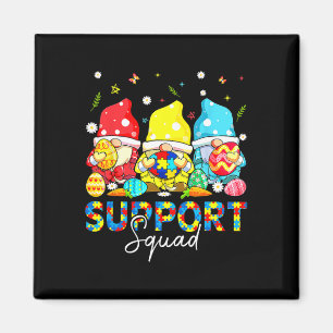 Gnomes Autism Awareness Shirts Support Squad Easte Magnet