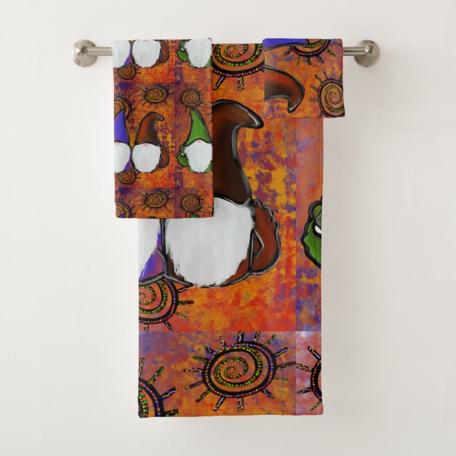  GNOMES                 BATH TOWEL SET (Insitu)