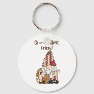 Gnome's Best Friend Key Ring