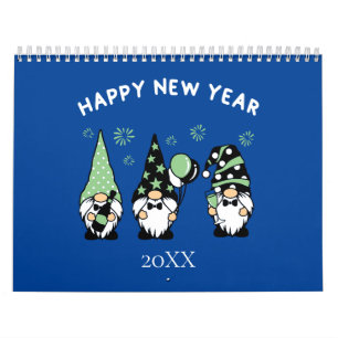 Gnomes Calendar Cute Adorable Trendy Calendar