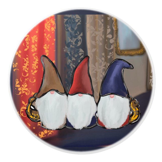  GNOMES       CERAMIC KNOB (Front)