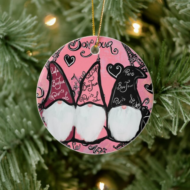  GNOMES          CERAMIC ORNAMENT (Tree)