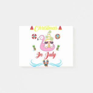 Gnomes Christmas In July Post-it Notes
