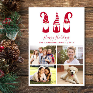 Gnomes Christmas Photo Holiday Card