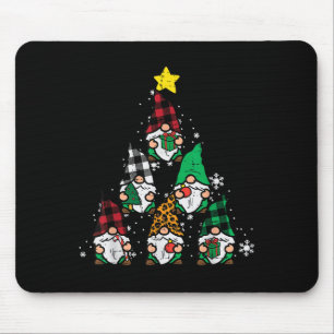 Gnomes Christmas Tree Funny Xmas Holidays Men Wome Mouse Pad
