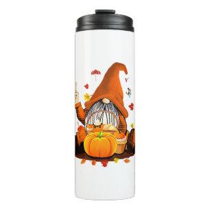 Gnomes Fall Autumn Cute Halloween Thanksgiving Lon Thermal Tumbler