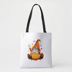 Gnomes Fall Autumn Cute Halloween Thanksgiving Lon Tote Bag