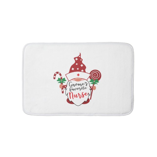 Gnome's Favourite Nurse   Bath Mat (Front)