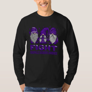 Gnomes Fight Purple Ribbon Eosinophilic Disorders T-Shirt