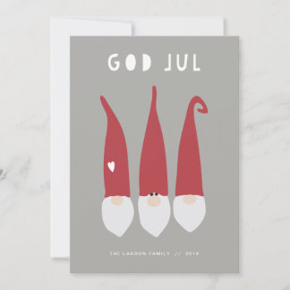 Gnomes for Christmas Holiday Card