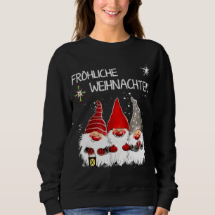 Gnomes Frohliche Weihnachten Funny Christmas Sweatshirt