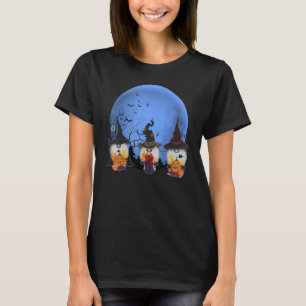 Gnomes Halloween Full Moon Cute Autumn Pumpkin Boy T-Shirt