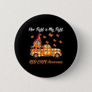 Gnomes Her Fight Is My Fight Rsd Crps Awareness Gi 6 Cm Round Badge