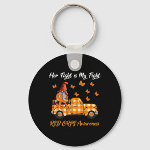 Gnomes Her Fight Is My Fight Rsd Crps Awareness Gi Key Ring