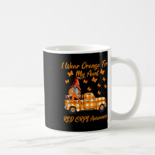 Gnomes I Wear Orange For My Aunt Rsd Crps Awarenes Coffee Mug