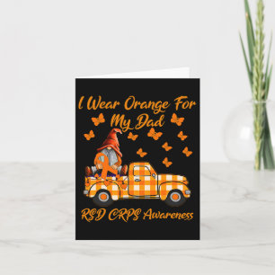 Gnomes I Wear Orange For My Dad Rsd Crps Awareness Card