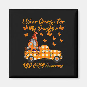 Gnomes I Wear Orange For My Daughter RSD CRPS Awar Magnet