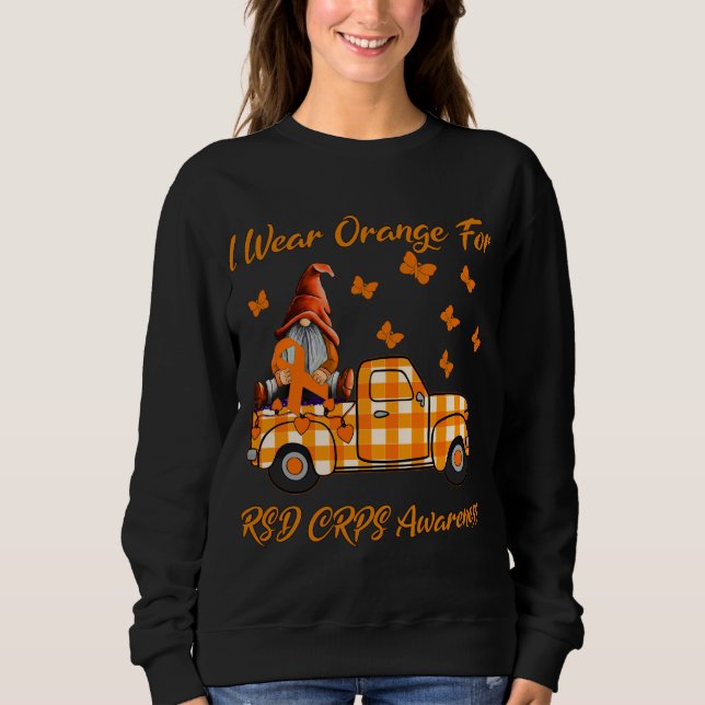 Gnomes I Wear Orange For RSD CRPS Awareness Sweatshirt (Front)