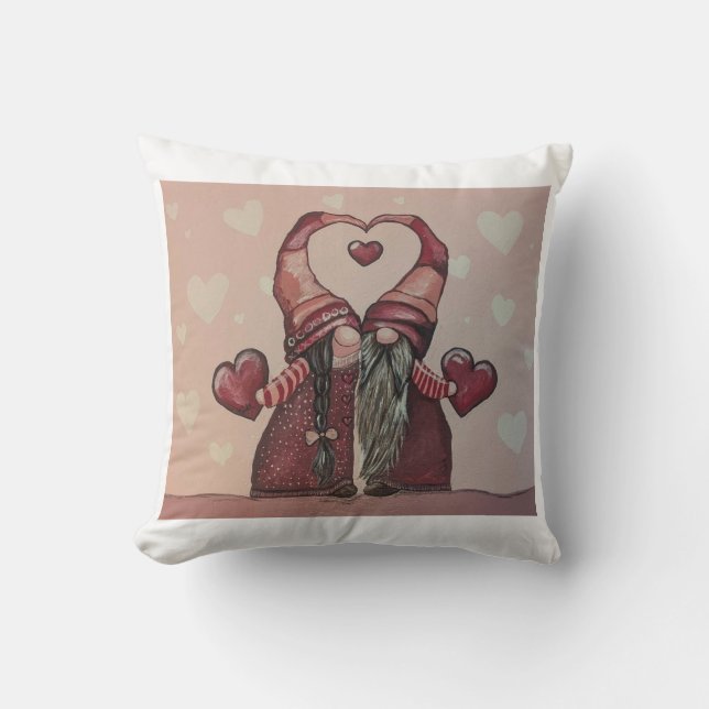 Gnomes in Love Cushion (Front)