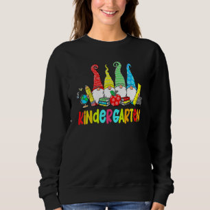 Gnomes Kindergarten Crew First Day Teacher Back To Sweatshirt