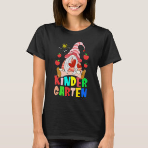 Gnomes Kindergarten Crew First Day Teacher Back To T-Shirt