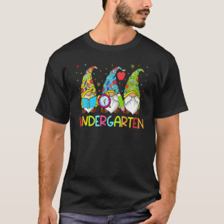 Gnomes Kindergarten Crew First Day Teacher Back To T-Shirt