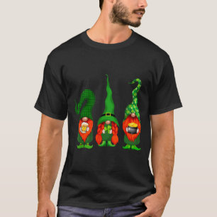 Gnomes Leprechaun St Patricks Day Beer Clover Iri- T-Shirt