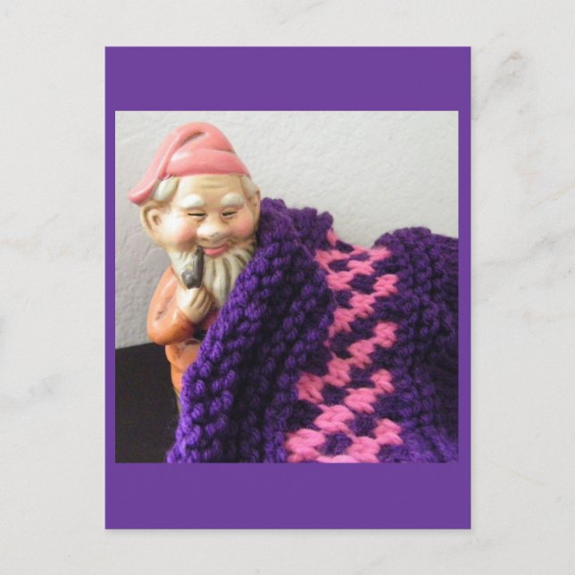 Gnomes Love Knitting Postcard (Front)