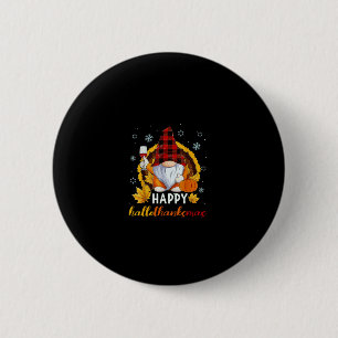 Gnomes Lover Halloween Merry Christmas Happy Hallo 6 Cm Round Badge