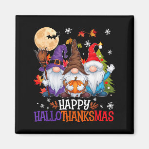 Gnomes Lover Halloween Merry Christmas Happy Hallo Magnet