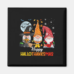 Gnomes Lover Halloween Merry Christmas Happy Hallo Magnet